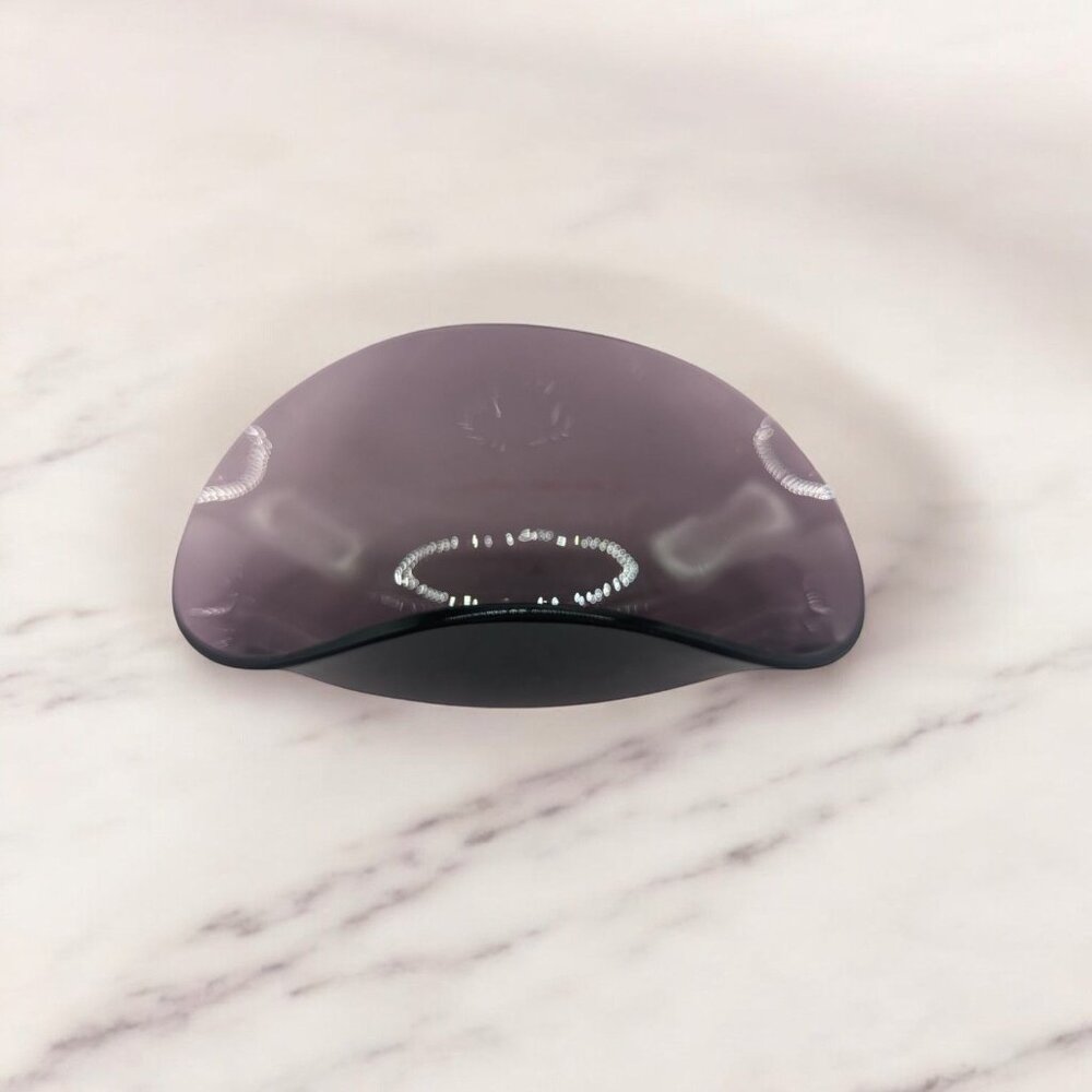 Handcrafted Purple Glass Decorative Bowl